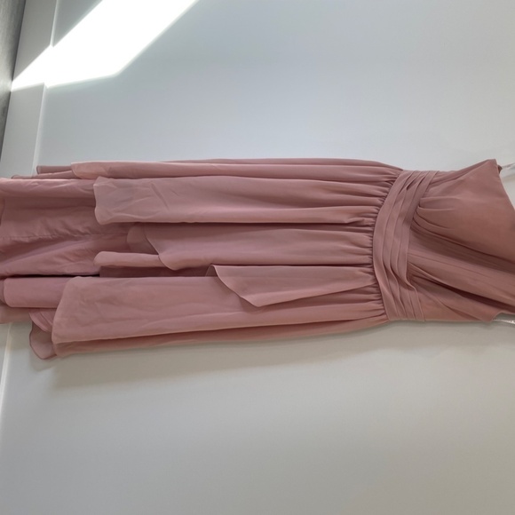 A-Line One-Shoulder Asymmetrical Bridesmaid Dress - Picture 4 of 11